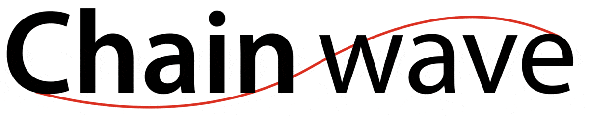 Chainwave logo with an animated wave